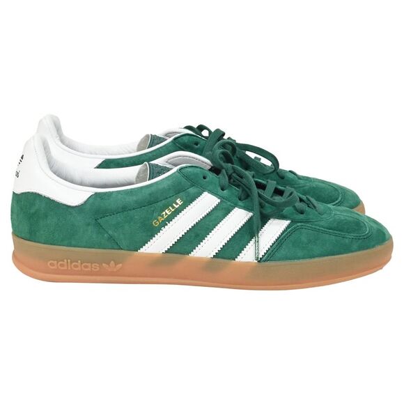 Pre Loved Adidas Originals Vintage Gazelle Suede Sneaker Gum Sole Men green Low
